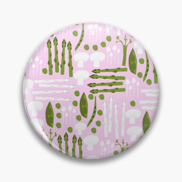 Item preview, Cute Veggies and Mushroom Pattern with Asparagus, Peas and Green Beans designed and sold by kapotka.