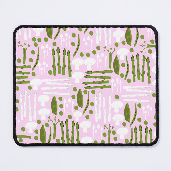 Item preview, Cute Veggies and Mushroom Pattern with Asparagus, Peas and Green Beans designed and sold by kapotka.
