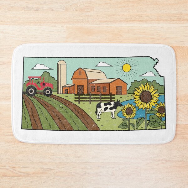Item preview, Vintage Kansas Map - Wichita Overland Park Kansas State Souvenir designed and sold by merchzy.