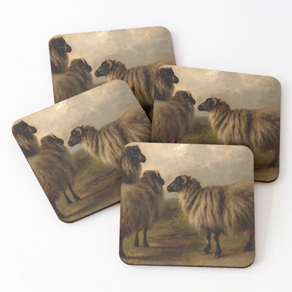 Item preview, Three Wooly Sheep by Rosa Bonheur designed and sold by Vintage Wall Art.
