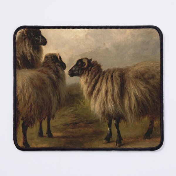 Item preview, Three Wooly Sheep by Rosa Bonheur designed and sold by Vintage Wall Art.