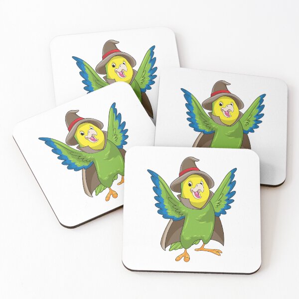 Item preview, Parrot as Wizard with Hat designed and sold by Snabdesign84.