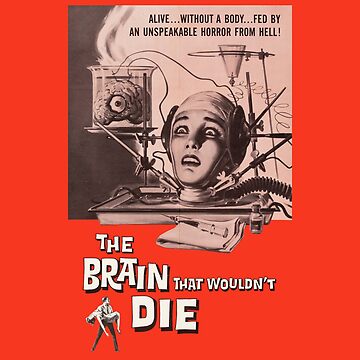 The Brain That Wouldn't Die Movie Poster Art Board Print for Sale by  MovieFunTime