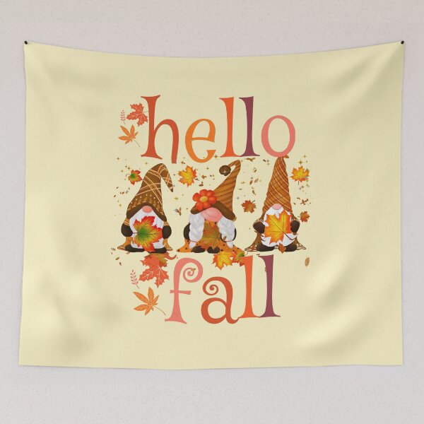Item preview, Hello fall, Happy fall, Happy autumn, Happy Thanksgiving, Celebrate fall, Happy vibes, Happy gnomes graphic designed and sold by InspiresME.