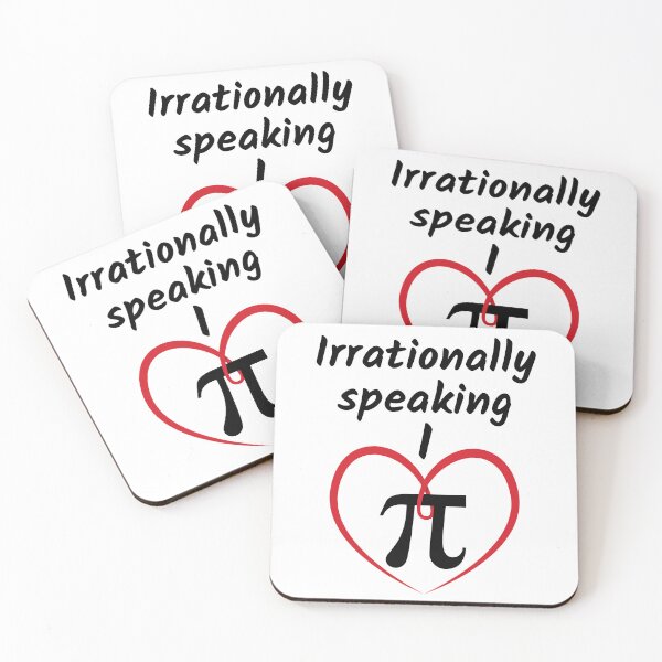 Item preview, Irrationally Speaking I Love Pi with Heart designed and sold by BluePlanetMerch.