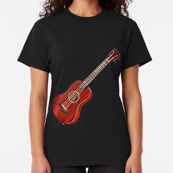 Kids Funny UKULELES ROCK Ukulele Guitar Guitarist Unisex Novelty Music T-Shirt