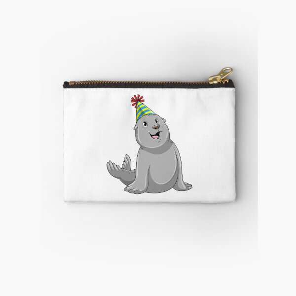 Artikelvorschau, Seehund mit Partyhütchen Party entworfen und verkauft von Snabdesign84.