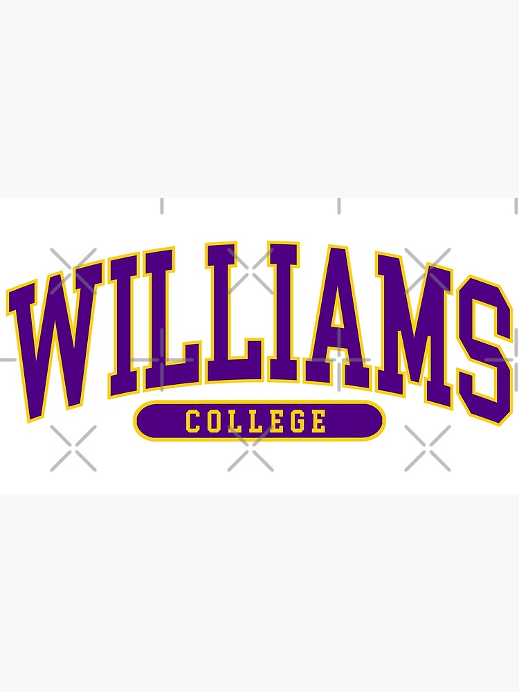 Williams College Font Curved Poster For Sale By Scollegestuff Redbubble