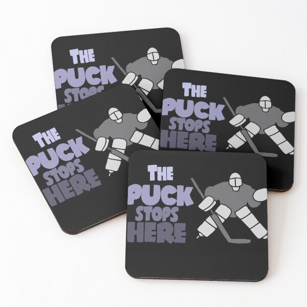 Item preview, Funny the Puck Stops Here Ice Hockey Goalie Pun designed and sold by Nature's Fancy.