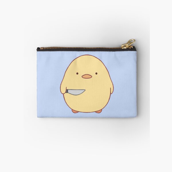 Item preview, stabby duck (light blue bg) designed and sold by DesignByJennyyy.