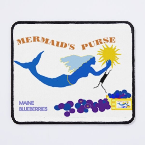 Item preview, another blueberry crate label and another blue mermaid designed and sold by sirenas.