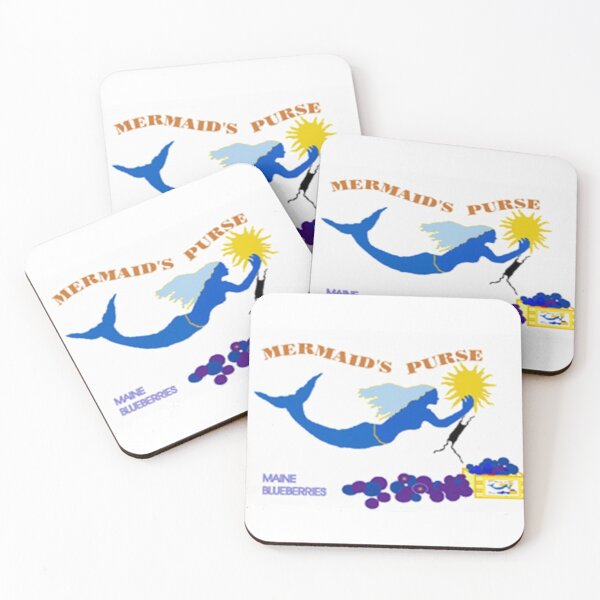 Item preview, another blueberry crate label and another blue mermaid designed and sold by sirenas.