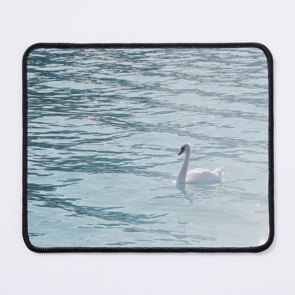 Item preview, SWAN IN AUSTRIAN BLUE LAKE designed and sold by anetesees.