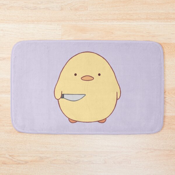 Item preview, stabby duck (light purple bg) designed and sold by DesignByJennyyy.