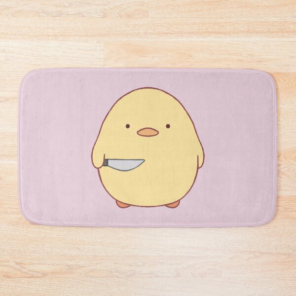 Item preview, stabby duck (light pink bg) designed and sold by DesignByJennyyy.