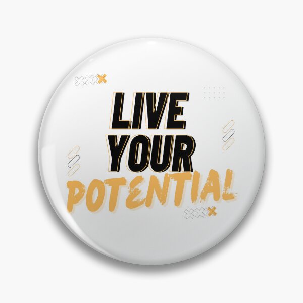 Item preview, Live Your Potential Funny Motivational Quotes designed and sold by kubix81.