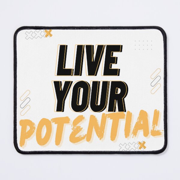 Item preview, Live Your Potential Funny Motivational Quotes designed and sold by kubix81.