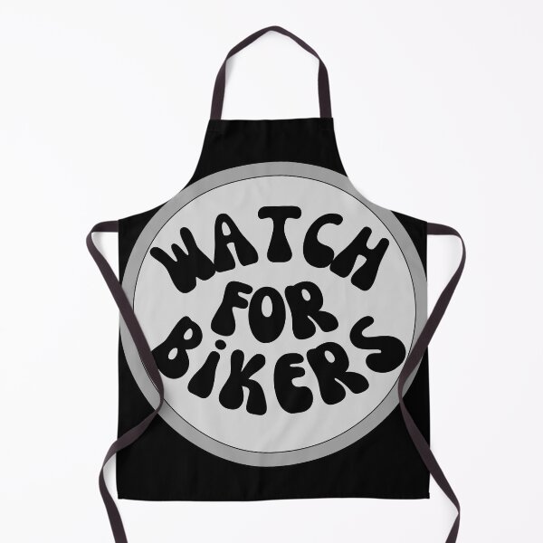Item preview, Watch For Bikers Gray Circle BAdge designed and sold by Pink Ribbon.