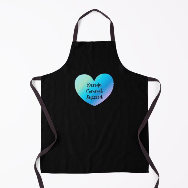Item preview, Decide Commit Succeed The Best Teacher Blue Heart Design designed and sold by BestTeacher.