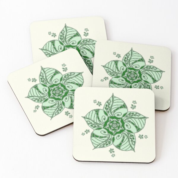 Item preview, Green leaf mandala designed and sold by Big-Eater-Queen.