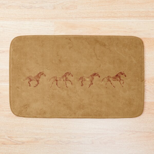 Item preview, Galloping horse 1 to 4 - brown mottled background designed and sold by SylvieG18.
