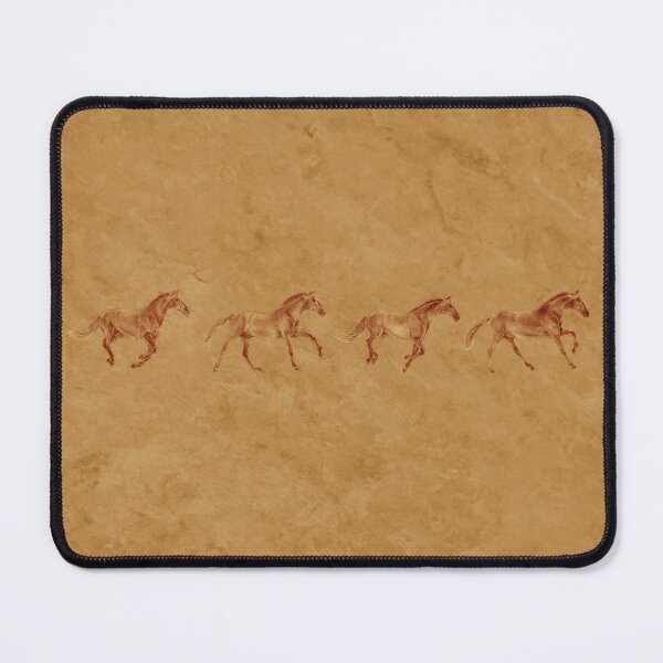 Item preview, Galloping horse 1 to 4 - brown mottled background designed and sold by SylvieG18.