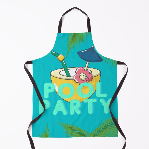 Item preview, Pool Party Design with Coconut Drink designed and sold by KawaiiDreamland.