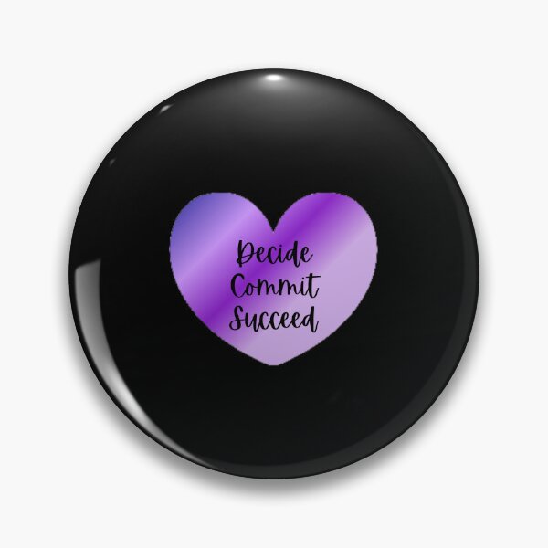 Item preview, Decide Commit Succeed The Best Teacher Purple Heart Design designed and sold by BestTeacher.