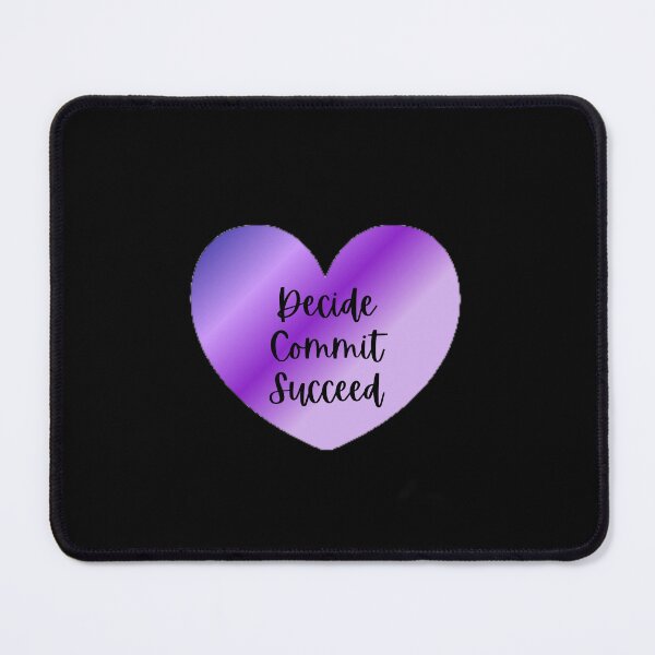 Item preview, Decide Commit Succeed The Best Teacher Purple Heart Design designed and sold by BestTeacher.