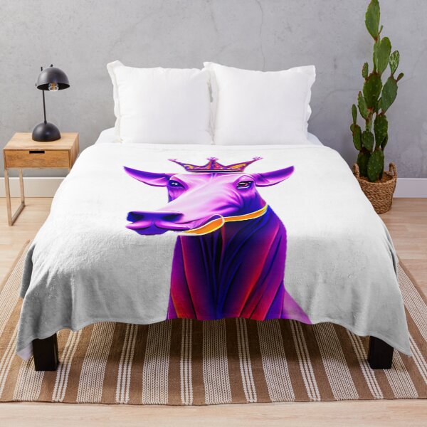 Item preview, Purple crown cow designed and sold by marjard.