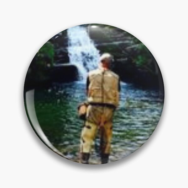 Item preview, Fly Fishing Inspirational Quote Trout Stream Waterfall designed and sold by OutdoorsZee1.