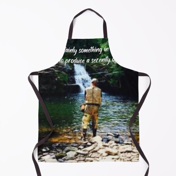 Item preview, Fly Fishing Inspirational Quote Trout Stream Waterfall designed and sold by OutdoorsZee1.