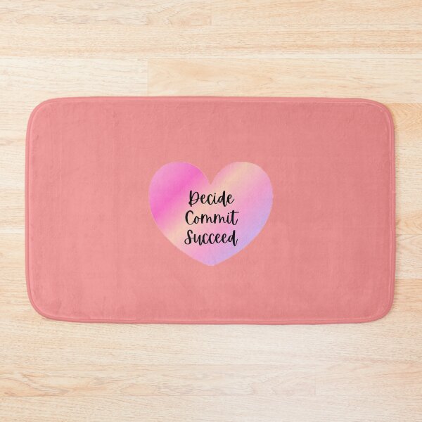 Item preview, Decide Commit Succeed The Best Teacher Pink Heart Design designed and sold by BestTeacher.