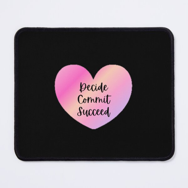 Item preview, Decide Commit Succeed The Best Teacher Pink Heart Design designed and sold by BestTeacher.