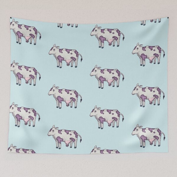 Item preview, Vaca lechera extraída de la memoria - ganado, granja, granja de vacas designed and sold by AbrahamicDesign.