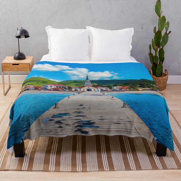 Item preview, Colorful beach town in summer designed and sold by oneperception.