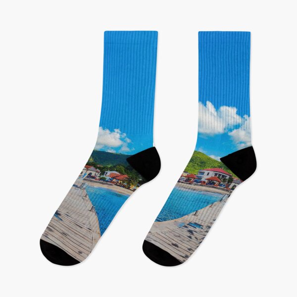 Item preview, Colorful beach town in summer designed and sold by oneperception.