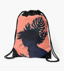 Windy day Drawstring Bag
