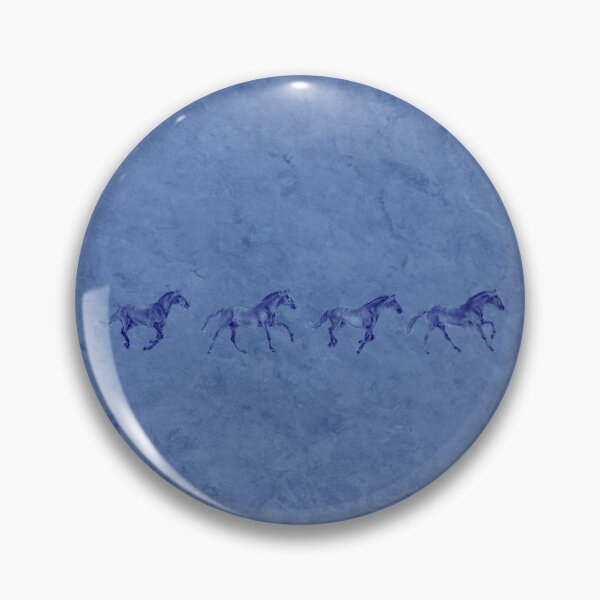 Item preview, Galloping horse 1 to 4 - blue mottled background designed and sold by SylvieG18.