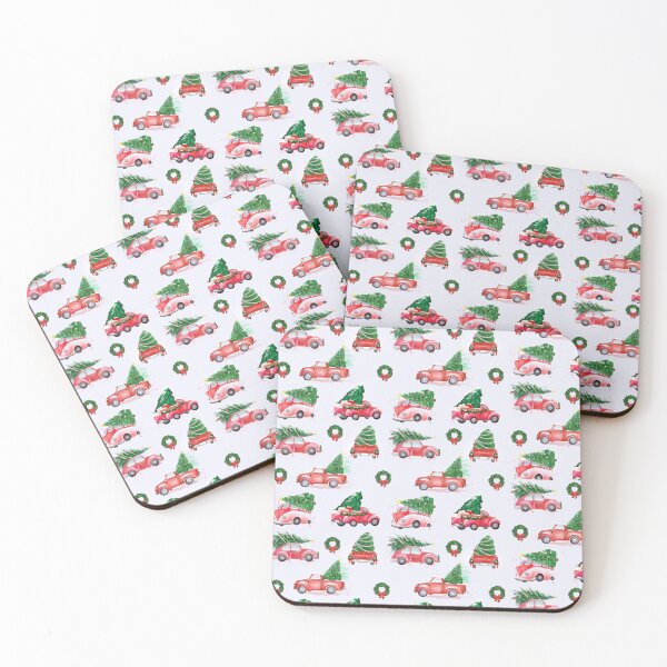 Item preview, Class Red Truck Holiday Pattern designed and sold by GladYoureHere.