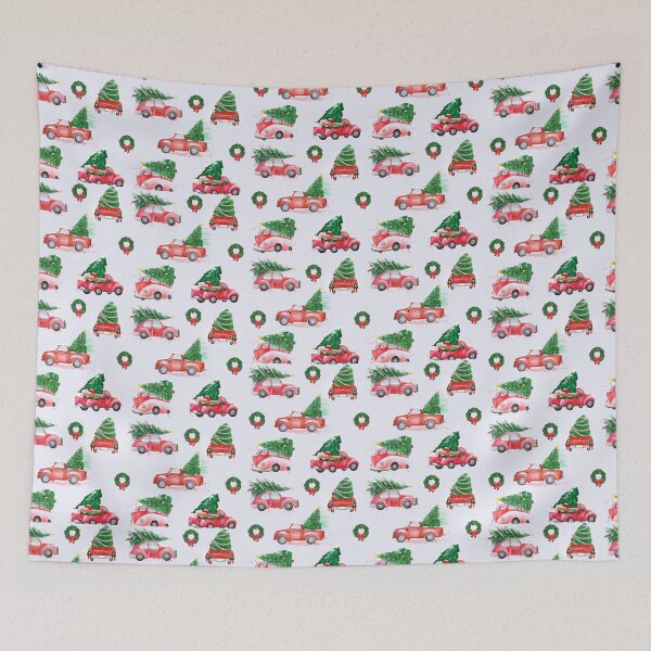 Item preview, Class Red Truck Holiday Pattern designed and sold by GladYoureHere.