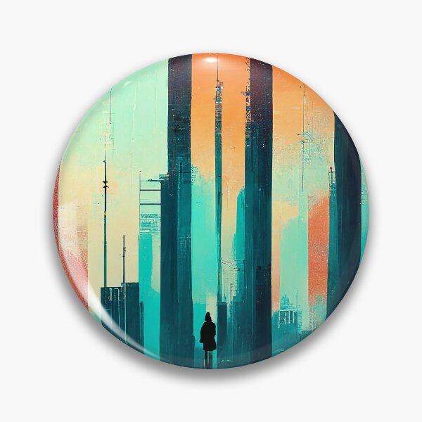 Item preview, Colorful Vertical Pattern with Silhouette [10] designed and sold by FreshAirShop.