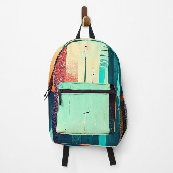 Item preview, Colorful Vertical Pattern with Silhouette [10] designed and sold by FreshAirShop.