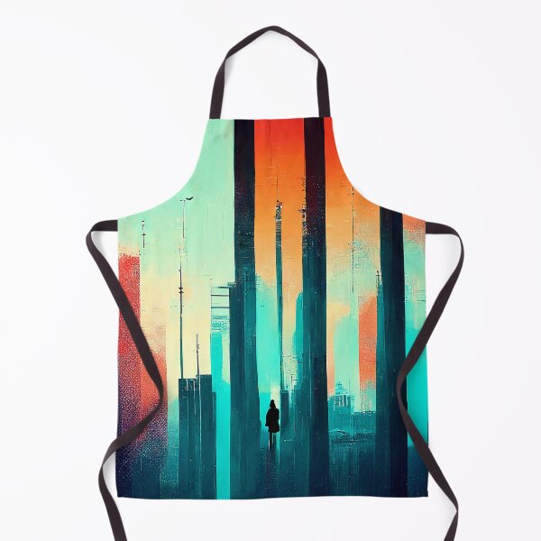 Item preview, Colorful Vertical Pattern with Silhouette [10] designed and sold by FreshAirShop.