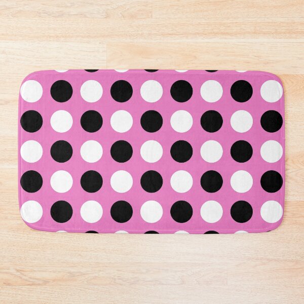 Artikelvorschau, Polka Dots Black White and Pink entworfen und verkauft von tonymagnerart.