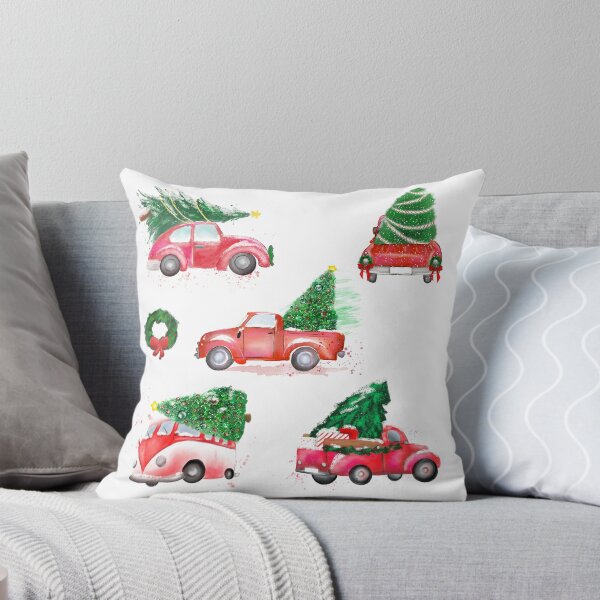 Item preview, Large Classic Red Truck Holiday Pattern designed and sold by GladYoureHere.