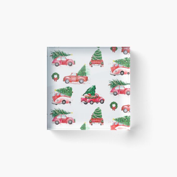 Item preview, Large Classic Red Truck Holiday Pattern designed and sold by GladYoureHere.