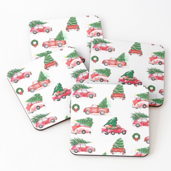 Item preview, Large Classic Red Truck Holiday Pattern designed and sold by GladYoureHere.