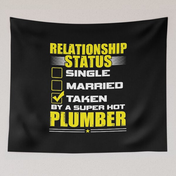 Item preview, Funny His and Her Gift Idea Plumber Relationship Status designed and sold by haselshirt.
