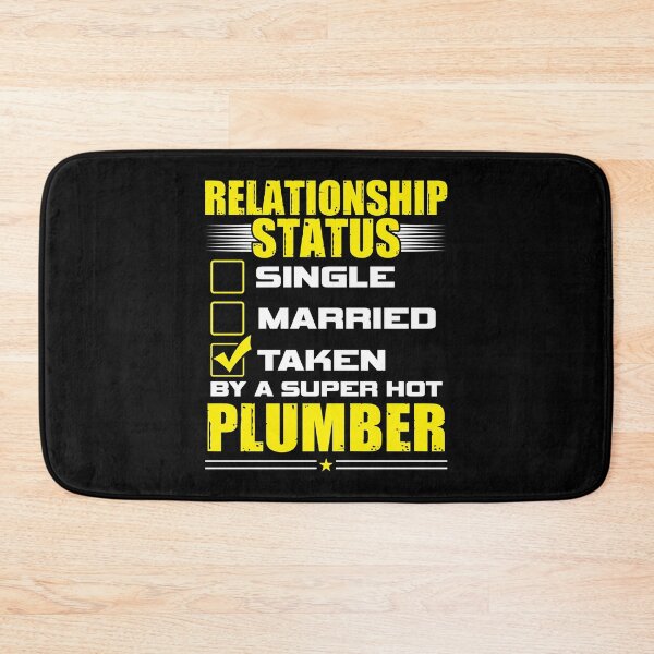Item preview, Funny His and Her Gift Idea Plumber Relationship Status designed and sold by haselshirt.